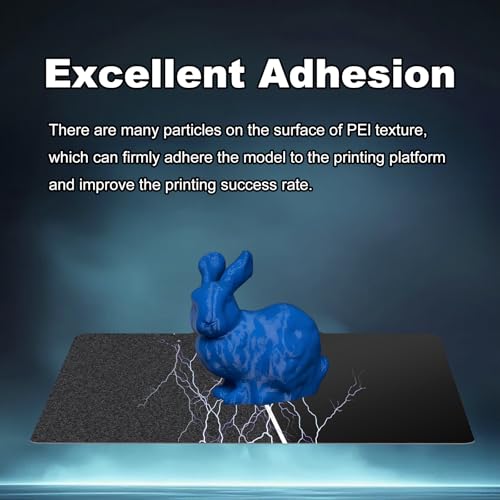 Image of 270x200mm Black Build Plate for Qidi X-Plus /Tech i-Mates, Double Sided Textured PEI+Smooth PEI Flexible Spring Steel Platform Heated Printing Bed for Qidi X-Plus /Tech i-Mates 3D Printer