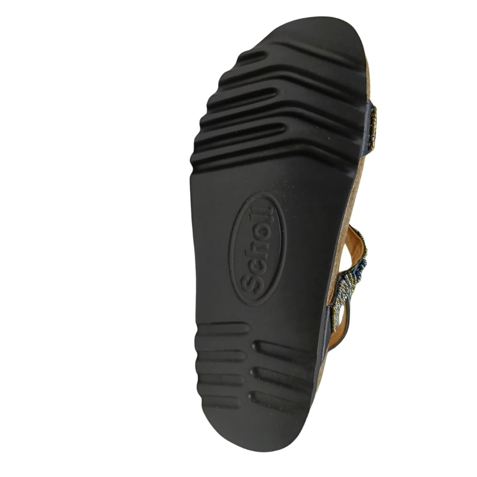 Scholl, bogotà sandalo donna, fascia regolabile, con perline
