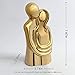 Notakia Hugging Couple Sculptures Home Decor Modern Romantic Love Statue for Office Bookshelf Desktop Decorations (Hugging Couple Gold)