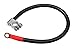 Produktbild 40cm Masseband Schwarz Batteriekabel Batterieklemme M10 Massekabel KFZ LKW Isoliert