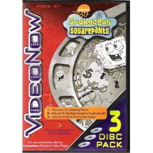 Toy VideoNow Spongebob Squarepants -3 Disc Pack Book