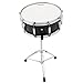 Mendini 14 x 5.5 inches Snare Drum Set, Marching School Band Student Beginner Practice Snare Drum With Gig Bag, Sticks, Stand and Practice Pad Kit (Black)