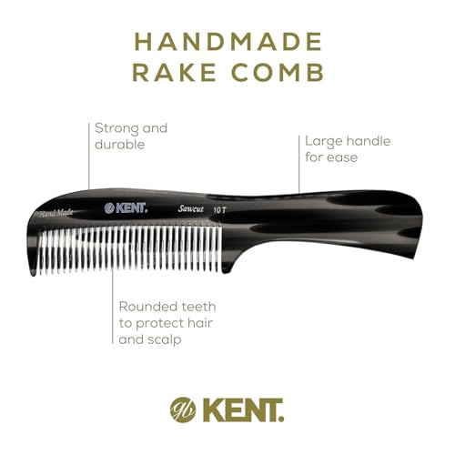 Peigne démêlant Kent graphite 10T pour votre routine cheveux bouclés