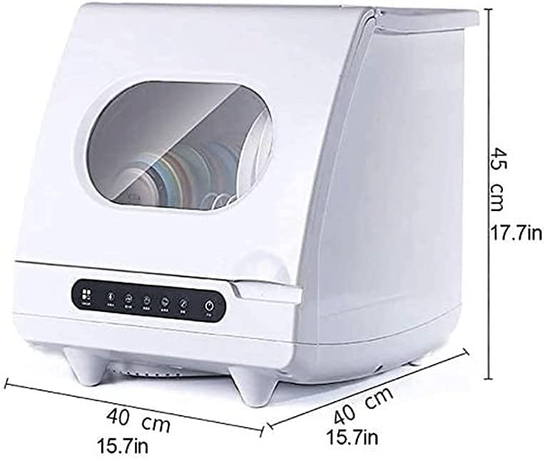Aanrecht vaatwasser, draagbare vaatwasser ingebouwde watertank, geen aansluiting nodig, 6 programma's, 360 ° dubbele… - Afbeelding 3