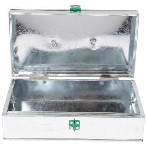 Hemobllo Garten Werkzeug Aufbewahrungsbox Aus Eisen Praktische Und Robuste Aufbewahrungslösung Für Ihre Gartengeräte Mit Sicherem Schloss Und Tragbarem Design