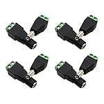 iJiGui-4-Pairs-DC-Connector-Male-Female-Professional-55-x-21-mm-12-V-DC-Screw-Terminal-Plug-Connector-for-CCTV-Security-Camera-DVR-and-LED-Strip-Light