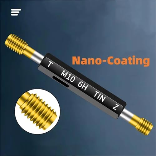1pc 6H Nano Tin-Coating M1-M12 Calibrador Métrico de Tornillos de Acero de Paso Estándar Fino miniatura 3