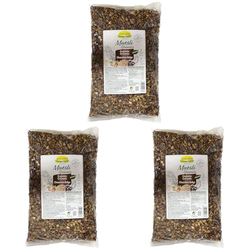 Granovita - Muesli Crujiente con Chocolate - 100% Natural - Chocolate Belga - Granola con Avena Integral - Propiedades Antioxidantes - Alto Contenido en Fibra - Apto para Veganos - 750 g