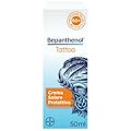 Bepanthenol Tattoo Crema Solare 50, Aftercare per Protezione Solare del Tatuaggio da Raggi UVB e UVA del Sole e Mantenere Vivi i Colori, Formato Viaggio 50 ml