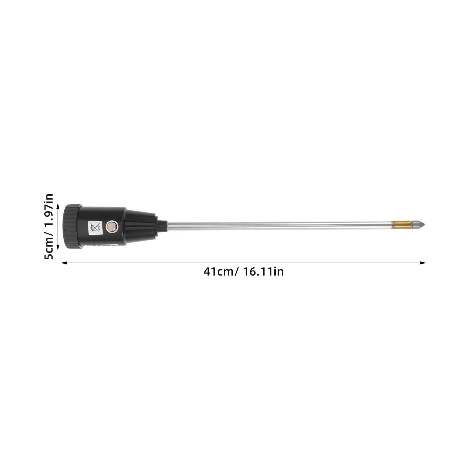 Medidor de Ph y Humedad del Suelo con Sonda de 30cm, Herramienta de Jardinería para Plantas y Cultivo en Jardín, Rápido y Preciso