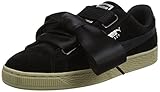 Detalles metálicos. PUMA Suede Heart Safari, Zapatillas Mujer, Negro (Black 364083/03), 36 EU