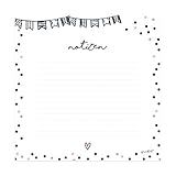 1 Notizblock Mousepad mit den Maßen 21 x 21 cm