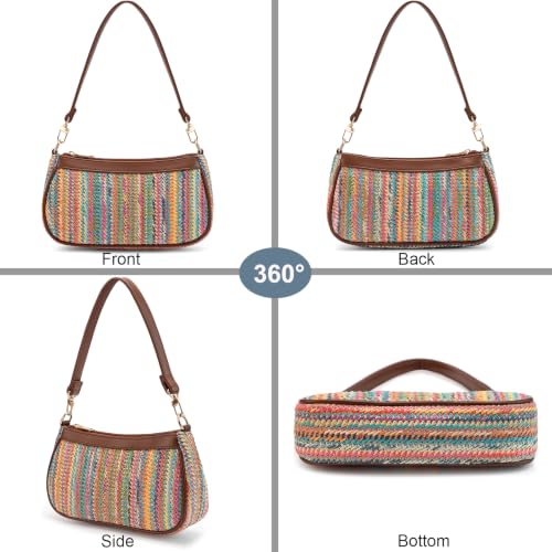 Image of Shoulder Bag for Women Retro Hobo Handbags Cross Body Purses