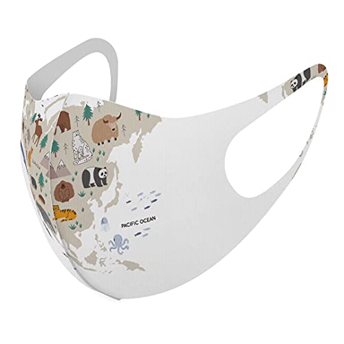 [igsticker] �f�U�C�� �}�X�N �Q���Z�b�g �|���G�X�e�� �􂦂� �z�}�X�N XL�T�C�Y �傫�� �j���p 019960 ���� eurasia map ���� �n�}