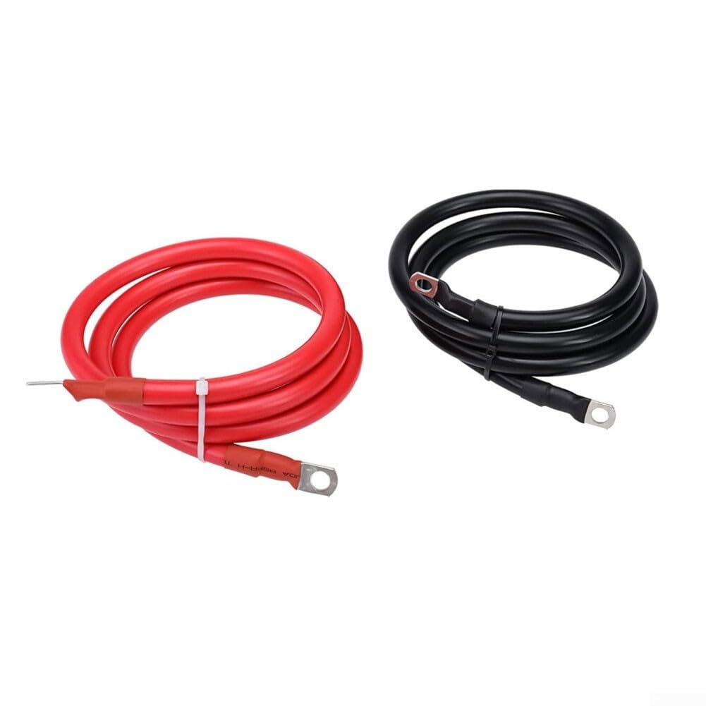 Cable de arranque de batería resistente al agua de 1,2 m con alta conductividad para sistemas 4AWG 5AWG 6AWG 7AWG en vehículos y barcos (7AWG)