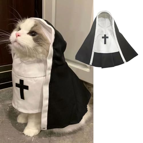 MANON ROSA Cat Costume Nun Dress- Funny Halloween