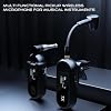 BEAZOOM Professional UHF Wireless Saxophone Mic System, Clip-On Instrument Microphone Sax and Trumpet, 30m for Range, 8H for battery Life, ABS Body, Black(1 to 2) #1