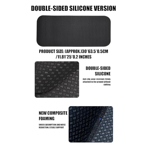 Tapis de course antidérapant protégeant le sol des marques de vélo d'exercice - 8