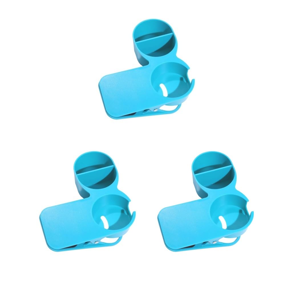 Multifunktionaler Becherhalter für Zuhause, Büro, Tisch, Schreibtisch, Blau, 3er-Set