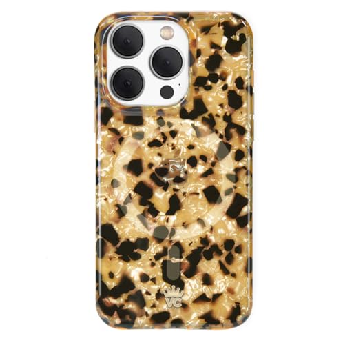 VELVET CAVIAR Tortoise Shell Phone Case for iPhone 15 Pro - Protective Luxury Designer Cases - Compatible with MagSafe - 10ft Drop Tested