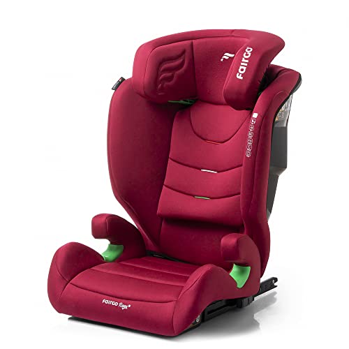 BABYAUTO – Silla de coche I-Size FAIRGO – RAGA - Silla de auto desde los 100 a los 150 centímetros - Grupo 2/3 hasta los 36 Kilos – Desde 3,5 a 12 años – Máxima reclinación (ROJO)