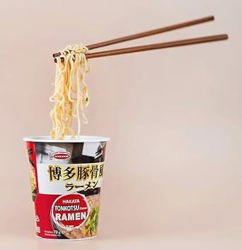Acecook Ippin Instant Japanese Style Ramen Cup Noodle Hakata Tonkotsu Flavour 73g (16 Cups) 博多豚骨風ラーメン杯面