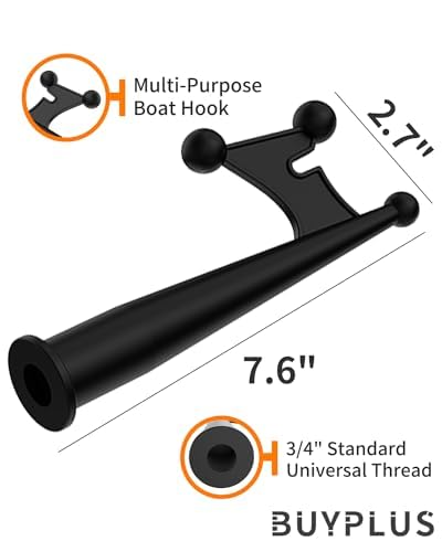 image for Buyplus Telescoping Boat Hook Pole - Boat Hook for Docking with Alumin