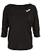 Winshape Mcs001 T-Shirt à Manches 3/4 Ultra léger pour Femme, Noir, m