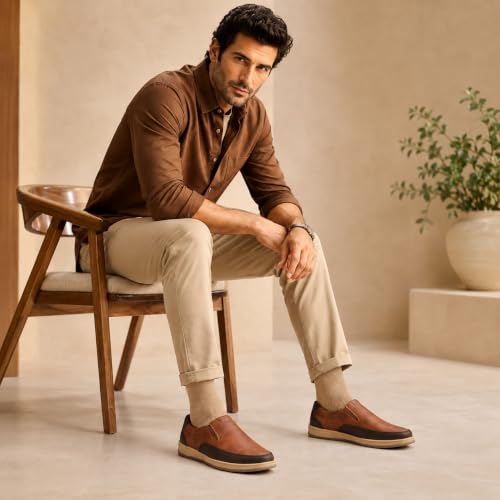 Image of Centrino Loafers for Men Causal | Casual Shoes for Men | Soft Cushioned Insole| Moccasins | Lighweight Shoes (3392)