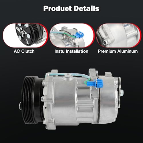 Image of Air Conditioning Compressor for Volkswagen Cabrio Jetta Golf Derby 2.0L