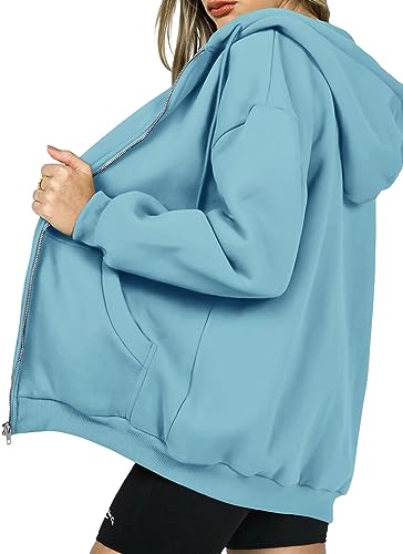 Image of PRETTYGARDEN Women's Fall Zip Up Hoodies Sweatshirts