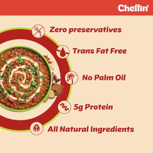 Image of Cheffin' Dal Makhani, 300g | Chef Curated Gourmet Cooking Kit | Ready in 10 Min | 100% Natural, No Preservatives | Serves 2-3