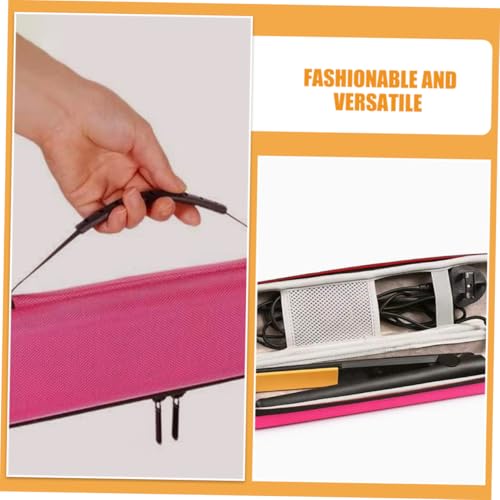 Funda de almacenamiento para planchas de pelo y rizadores, estuche rígido portátil para herramientas de peinado miniatura 3