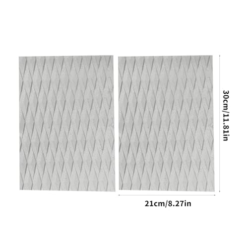 Guaber 2Pcs Nonslip Surfboard Skimboard Traction Pad Deck Grip Tail Pad Surfing Skimboard Deck Traction Pad