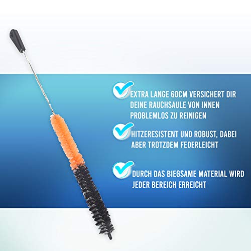 Premium Shisha Reinigungsset | Spray + Bürste für Bowl und Rauchsäule | Wasserpfeifen Reiniger Komplett Set… – Bild 4