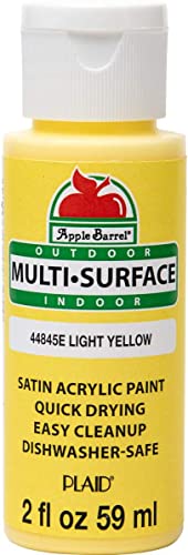 Image of Apple Barrel Multi Surface Acrylic Paint, 2 oz, Light Yellow 2 Fl Oz- Pack of 1