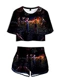 Adecuado: Conjunto deportivo stranger things casual, todas las estaciones, ideal para el uso diario, informal, ocasión deportiva, ropa de pareja, ropa de hermana / hermano, fiesta de fiesta del club