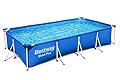 Bestway 56405 Piscina Steel Pro Frame Rettangolare, 400x211x81 cm, predisposta per filtro