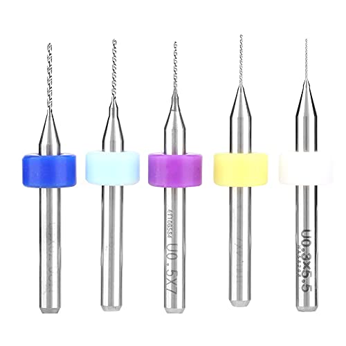 1.2mm Carbide Micro Drill Bits Set Tungsten Carbide Ground Wear 10Pcs Set Fits for PCB Drilling Machine Engraving Machine CNC