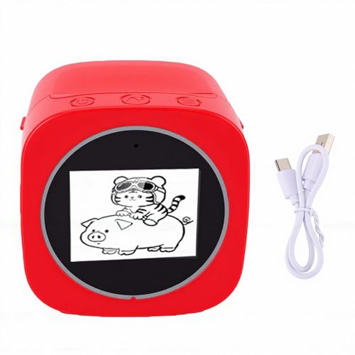 Image of Bewinner AI Voice Control Sticker Printer, Inkless Thermal Sticker Maker Machine Portable AI Image Generation Mini Label Printer with 2.4 Inch HD Screen Bluetooth DIY Doodle Print for