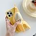 Yatchen Cute 3D Cartoon Case Compatible with iPhone 14 Pro Max,Unique Funny Banana Design Soft Decompression Silicone Case Ultra-Thin Non-Slip Shockproof Protective Case for iPhone