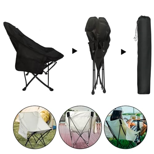 Cadeira Dobrável Portátil Com Bolso Suporta 140kg Pesca Camping Linha premium
