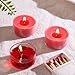 Scented Tea Lights Candles, Wisper of Rose, 8 Pack – Red Scented Tealight Candles– 100% Palm Wax – 6 Hour Burn Time Aromatherapy Tea Light Votive Candle for Dinner, Bedroom, Spa