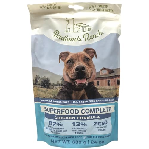 Badlands Ranch Superfood Complete Air Dried Dog Food Chicken Formula 24