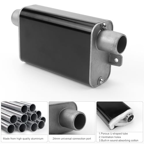 Abgasrohrschalldämpfer Standheizung 24mm Standheizung Auspuffschalldämpfer Dieselheizung Zubehör und Standheizung Zubehör für Auto Auspuffanlagen
