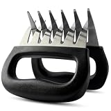 Meat Claws For Shredding Pulled Pork, Stainless Steel Meat Shredder Claws With Black Handles, Bear Claws Meat Shredder Tool For Chicken, Brisket, Turkey, Roasts, Bbq Smoker Grill Accessories, 2 Pack