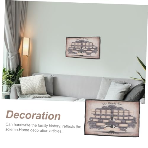 Árbol genealógico de lienzo decorativo, póster familiar personalizable 6
