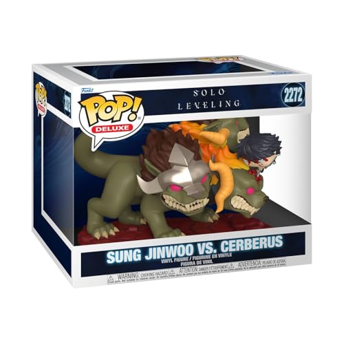 Funko POP! Deluxe: Solo Leveling Season 1 - Jinwoo Vs Cerberus - Figura in vinile da collezione - Idea regalo - Prodotto ufficiale - Giocattoli per bambini e adulti
