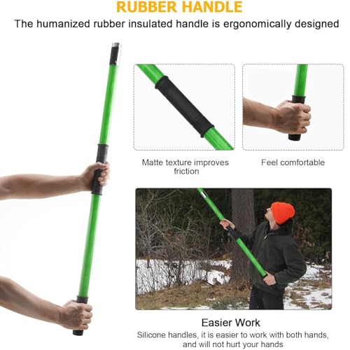 Image of 30 Feet Tree Pole Pruner Manual Branches Trimmer Tree Branch Garden Tools Loppers Hand Pole Saws Extendable Height Adustable System for Sawing and Shearing