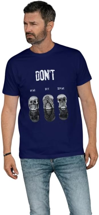 ADRIFTMen's Cotton, Half Sleeves, Crew Neck, Streetwear,T-Shirt